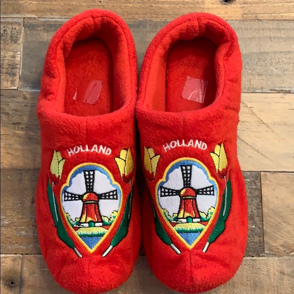Holland Wooden Shoe Slippers USA  5-6